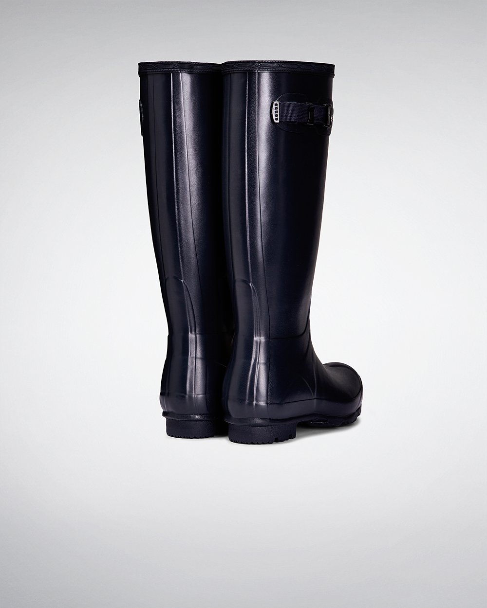 Womens Hunter Tall Rain Boots Navy - Norris Field - 0785139-EO